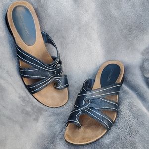 Cabin Creek Navy Blue Slip On Sandals